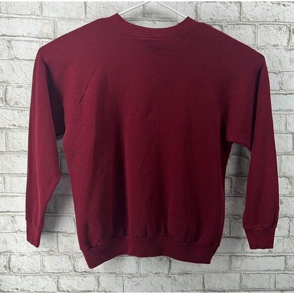 1995 Abbey Press Glory To God In The Highest Men's XL Maroon Sweatshirt Vtg - Picture 11 of 11